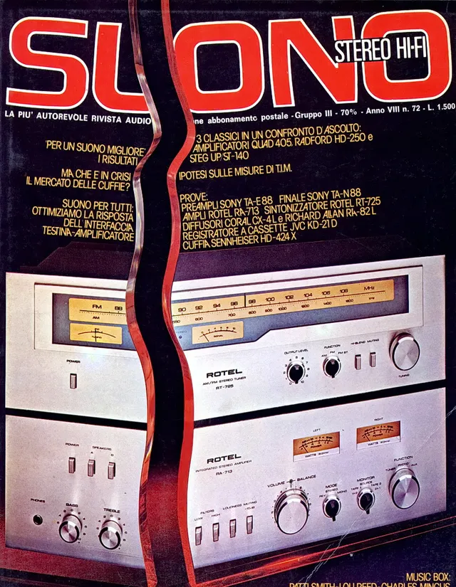 Suono n° 72 rivista numero singolo hi-fi