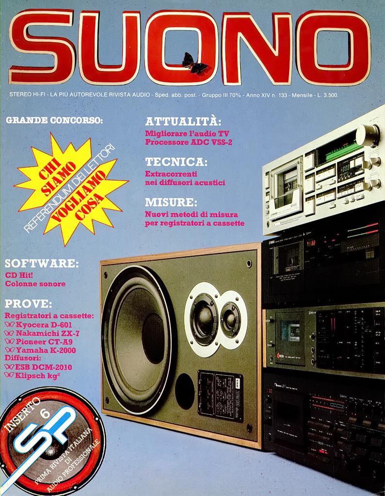 Suono n° 133 rivista numero singolo hi-fi