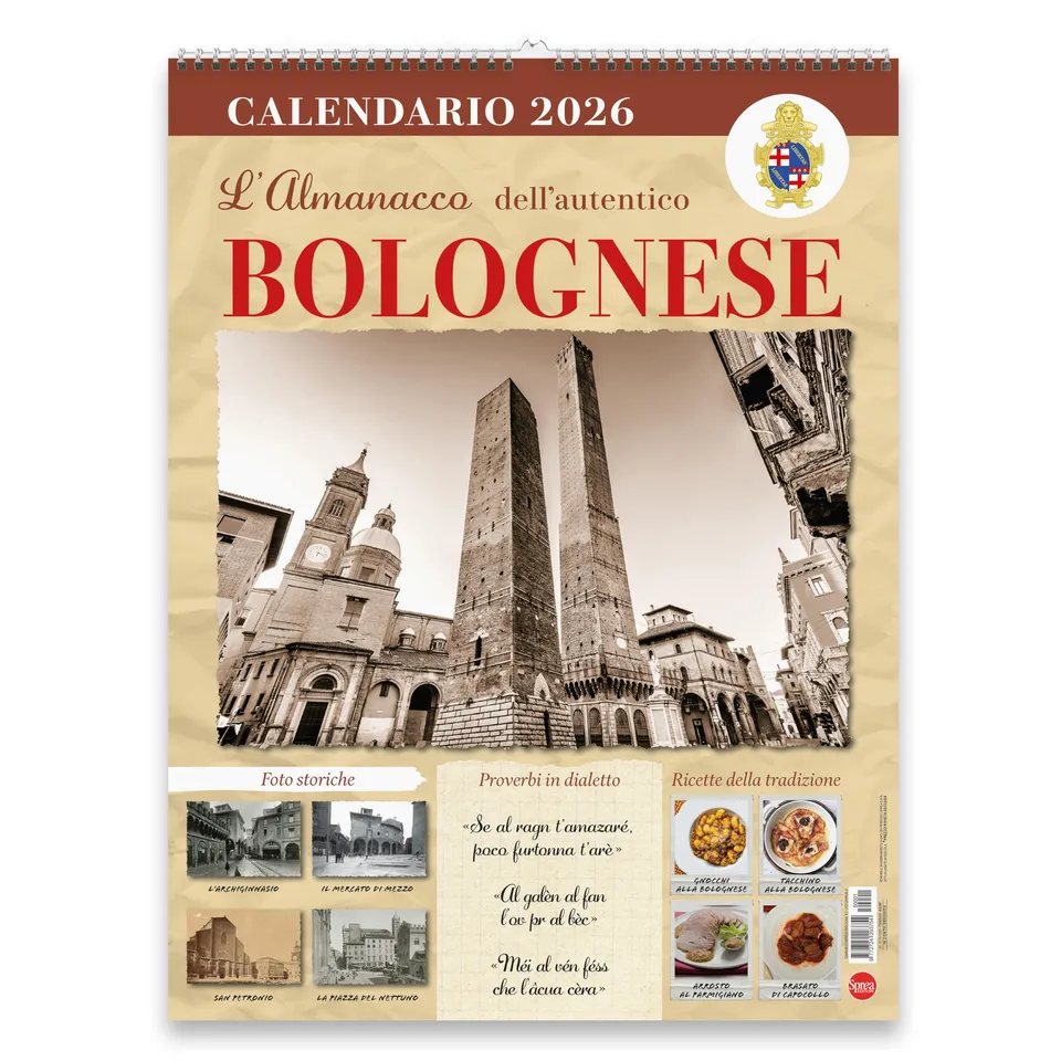 Sprea Calendario Bologna 2026 da parete foto d'epoca