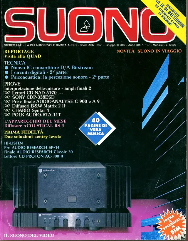 Suono n° 197 rivista numero singolo lettori CD