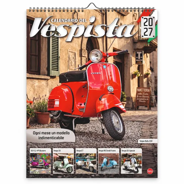 Sprea Officina del Vespista 2027 calendario Vespa parete