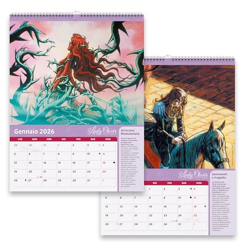 Sprea Lady Oscar 2026 calendario da parete illustrato