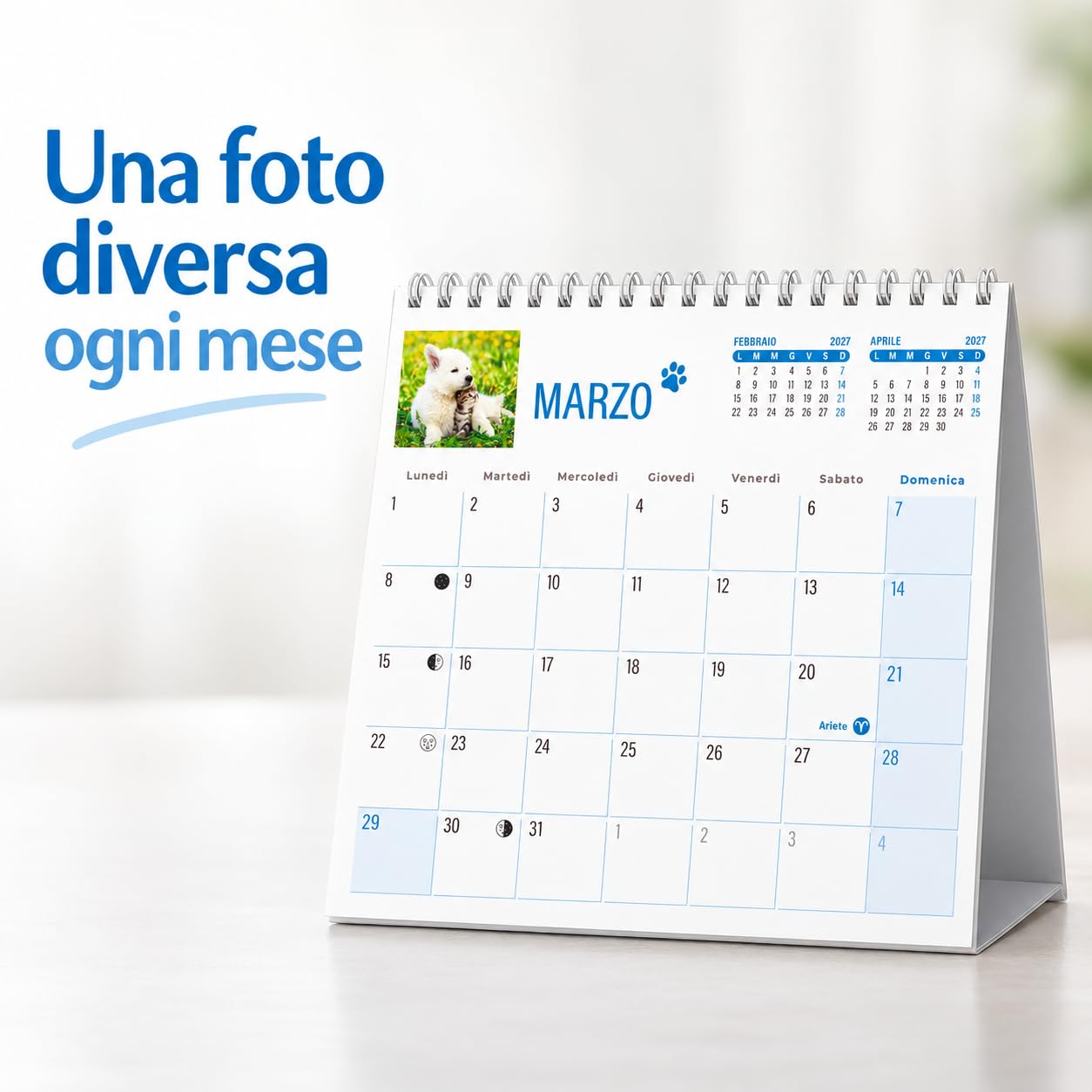 Sprea Cuccioli e Coccole 2027 calendario da tavolo