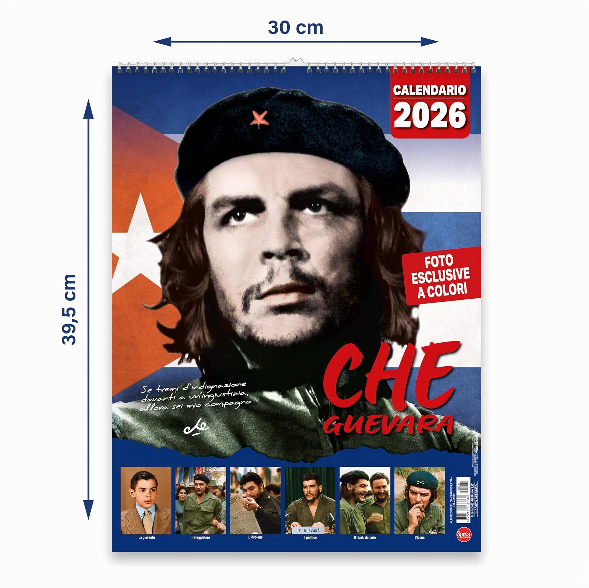 Sprea Che Guevara 2026 calendario da parete con foto a colori