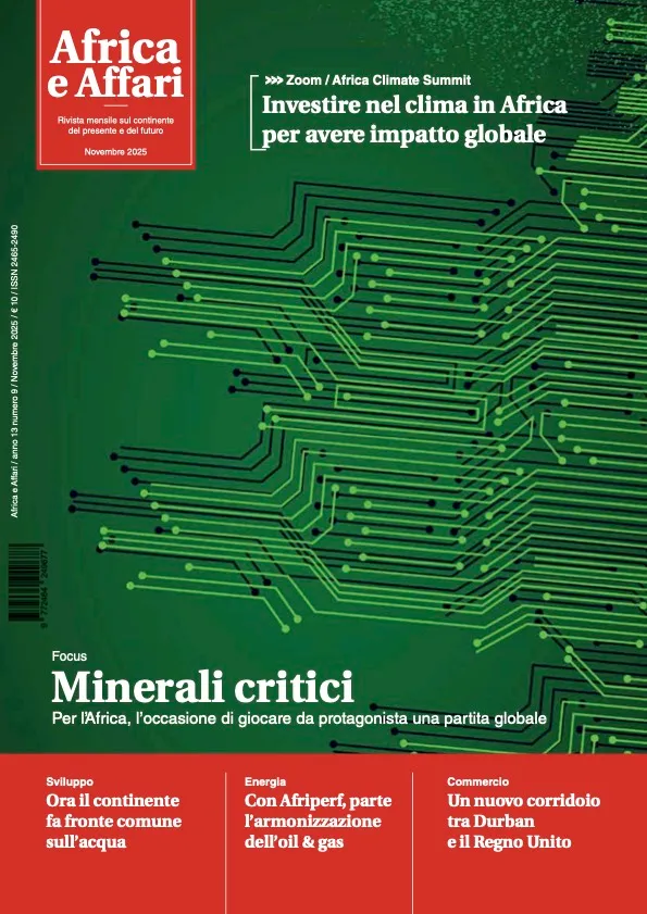 Africa Affari novembre 2025 minerali critici rivista cartacea
