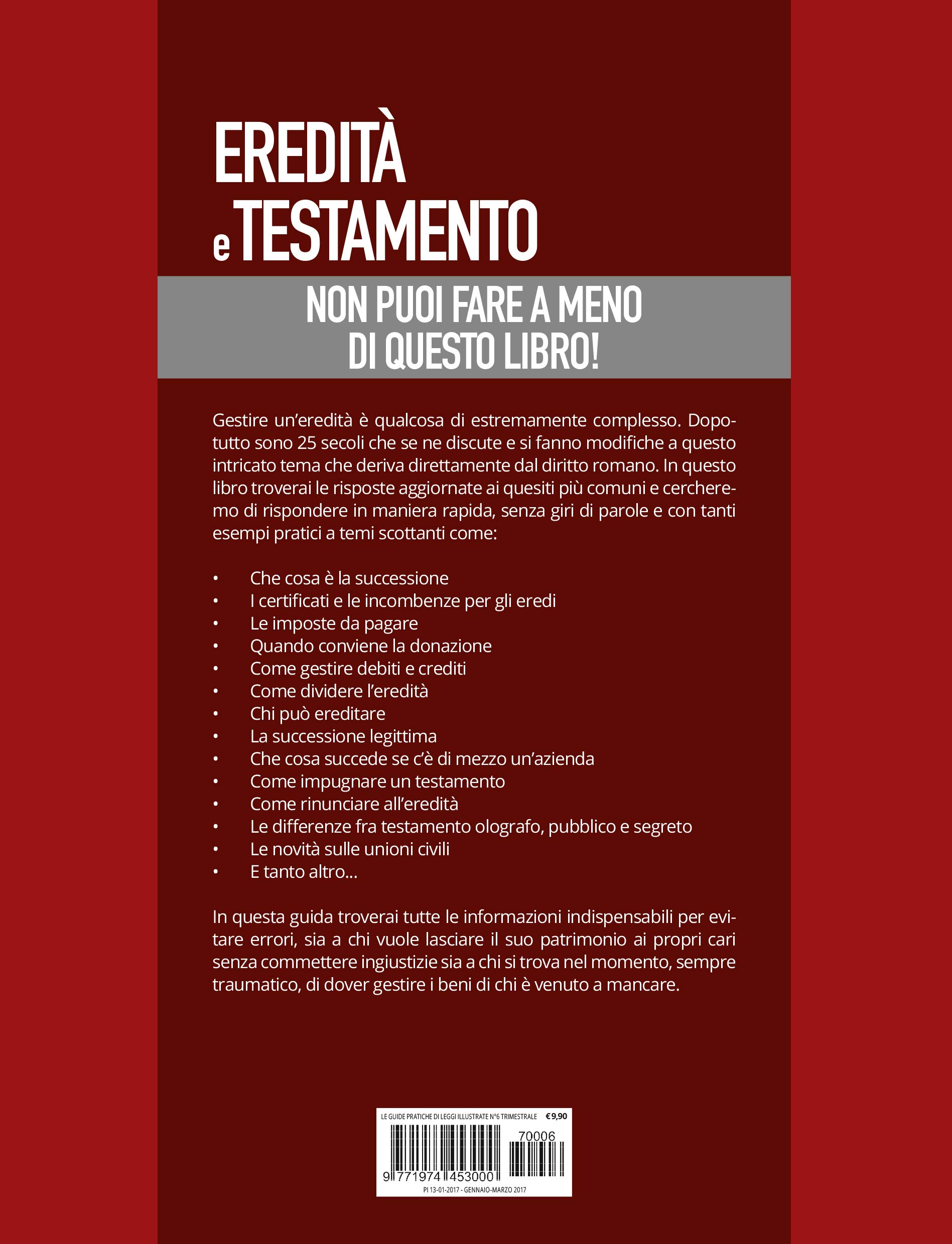 Sprea Eredità e Testamento libro guida successione