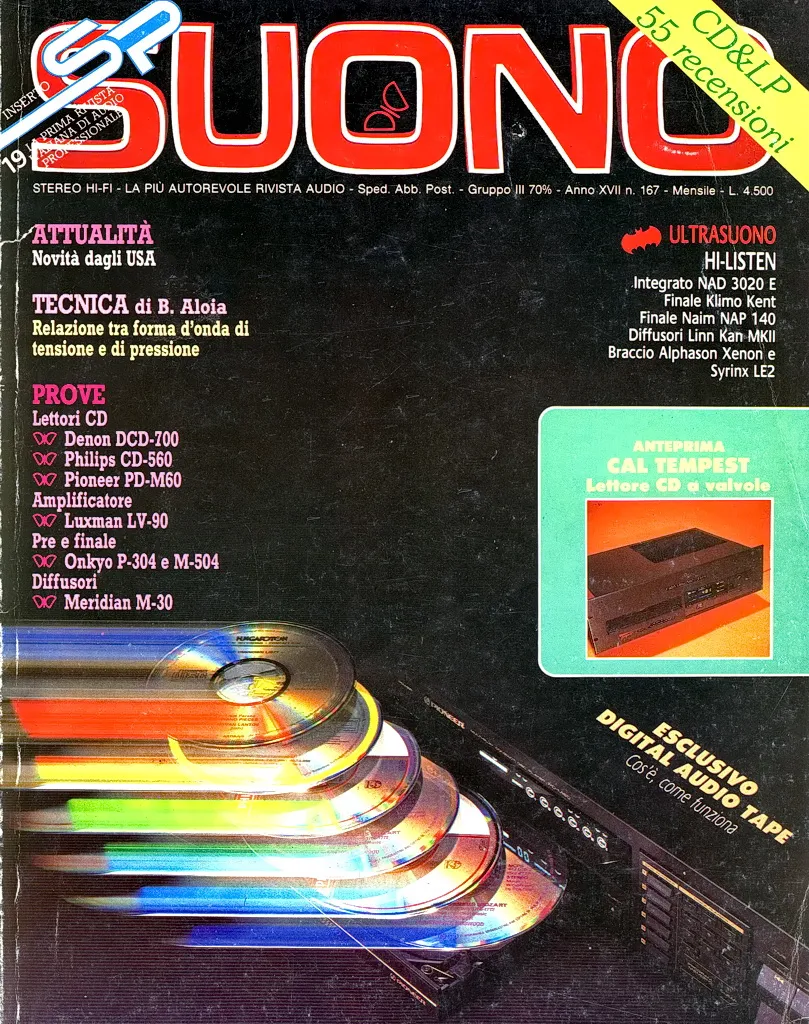 Suono n° 167 rivista numero singolo lettori CD