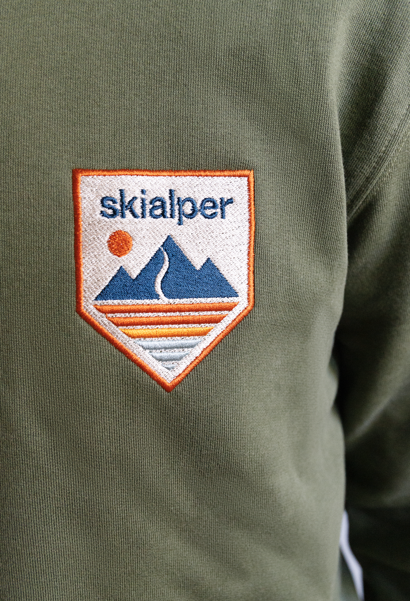 Skialper Felpa edizione limitata cotone organico burgundy senza cappuccio