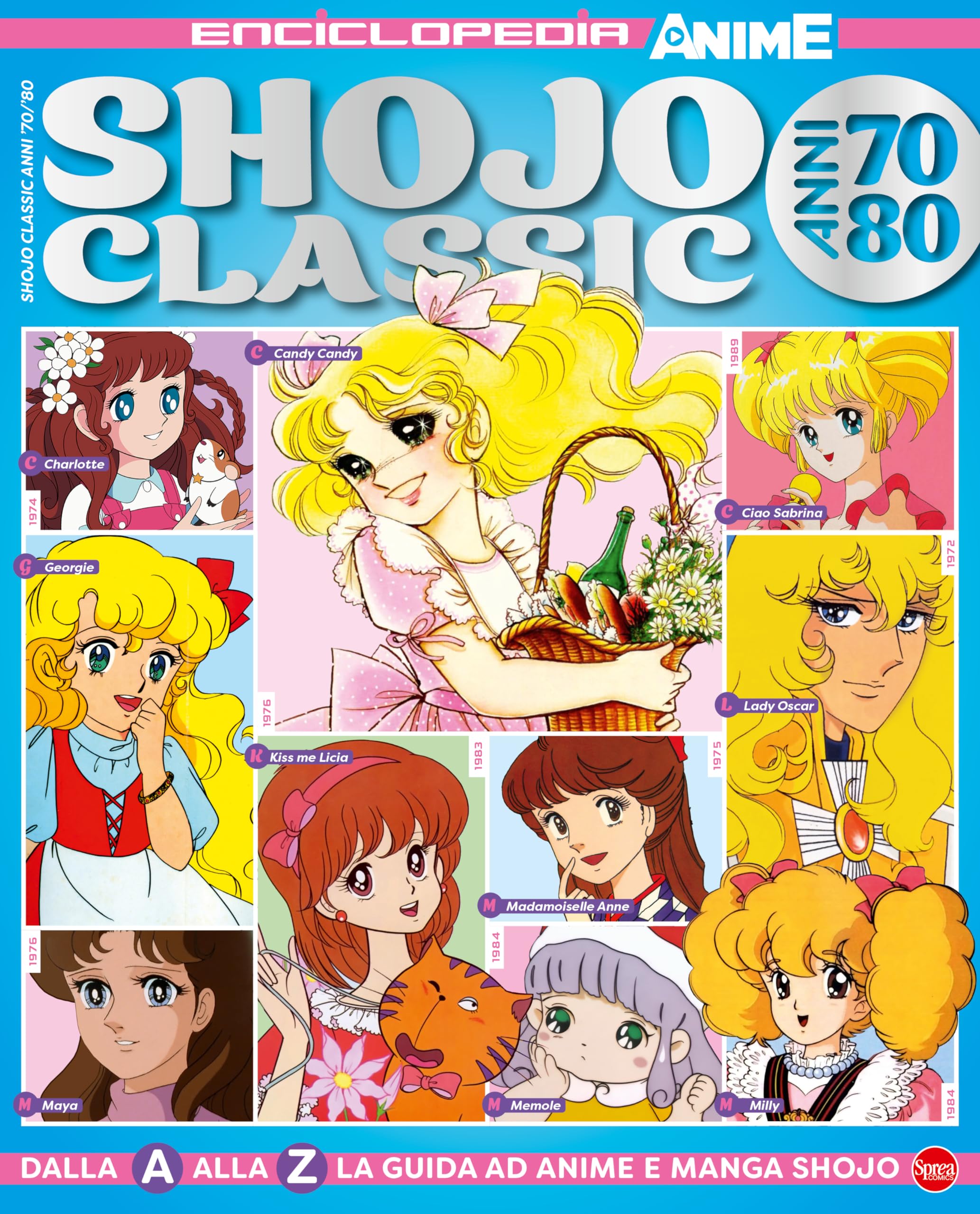 Sprea Shojo Classic Anni 70-80 fumetto enciclopedia anime