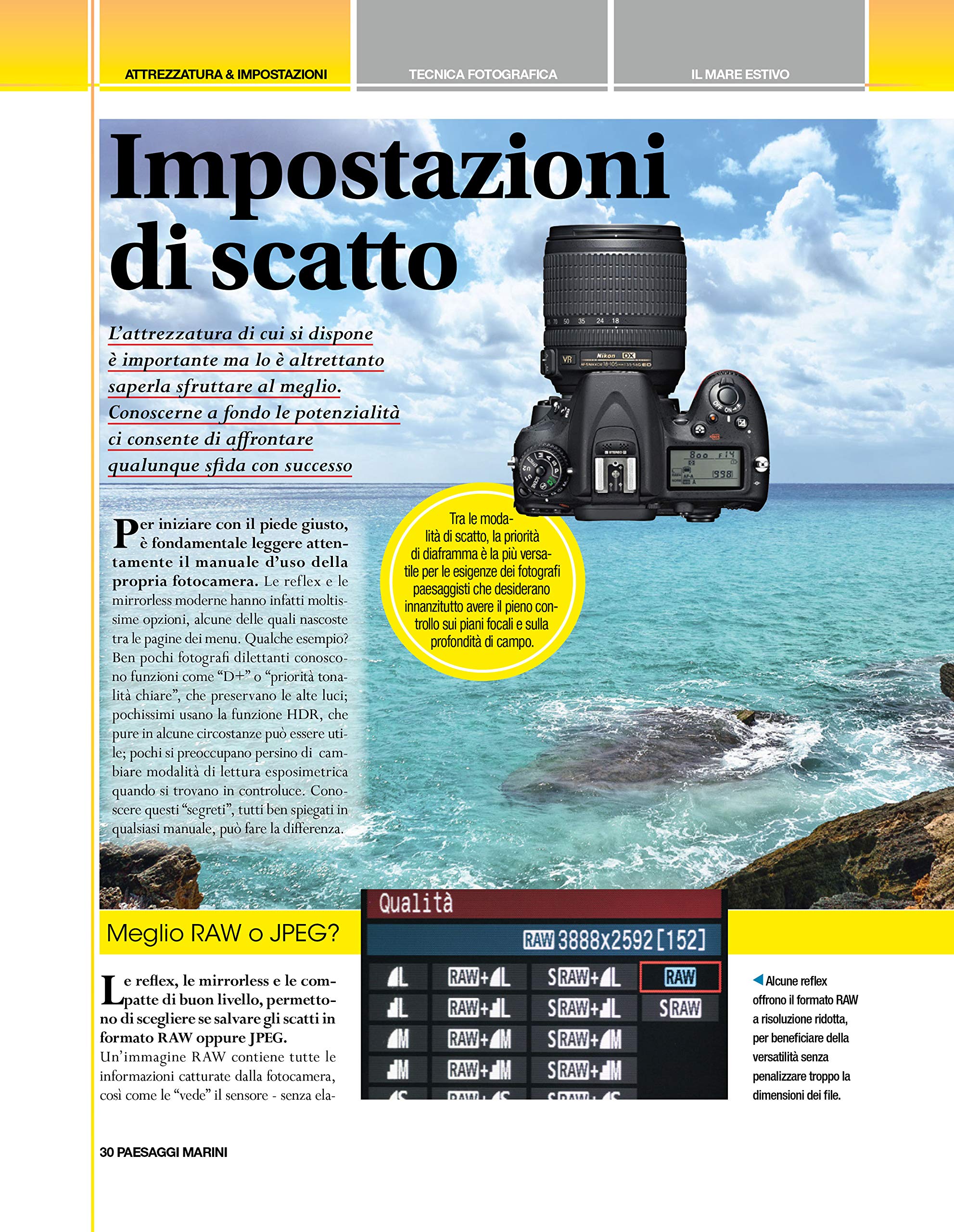 Sprea Speciali d'approfondimento Paesaggi Marini rivista numero singolo