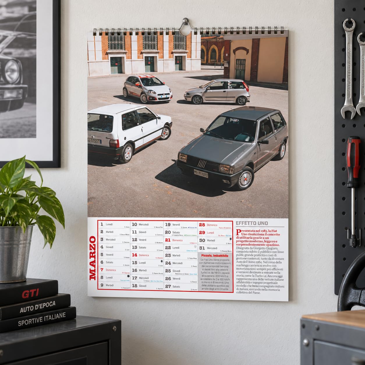 Sprea Calendario Youngtimer 2027 da muro auto anni 80