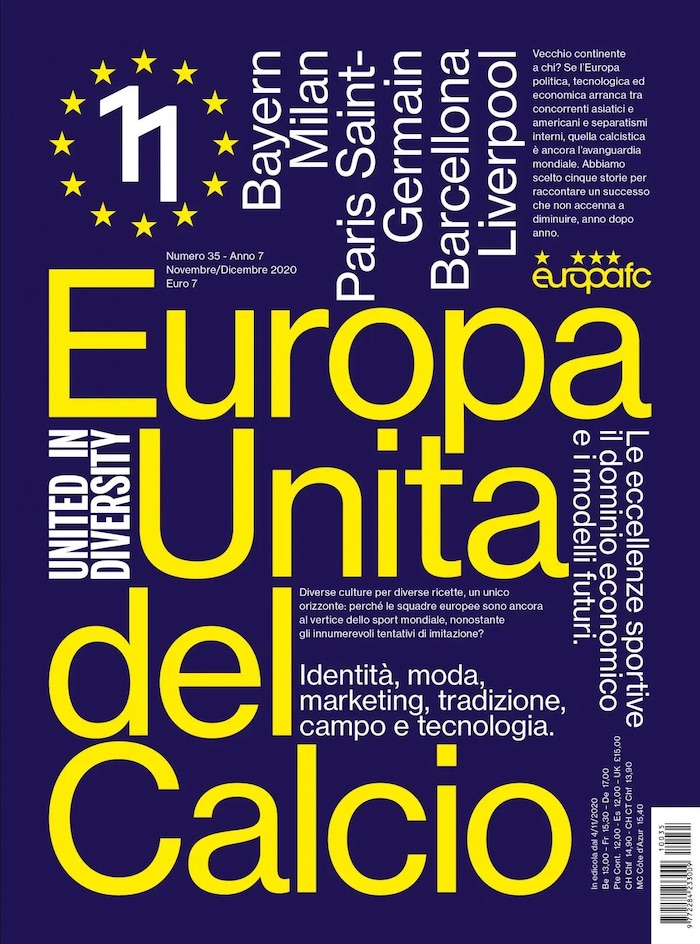 Undici Magazine n°35 rivista numero singolo Europa
