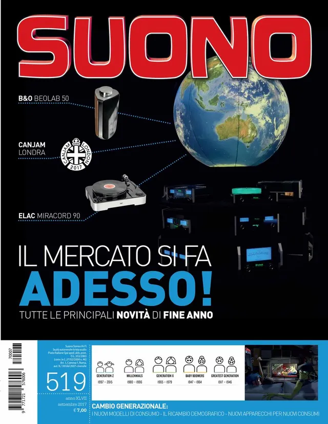 Suono n° 519 rivista numero singolo mercato hi-fi