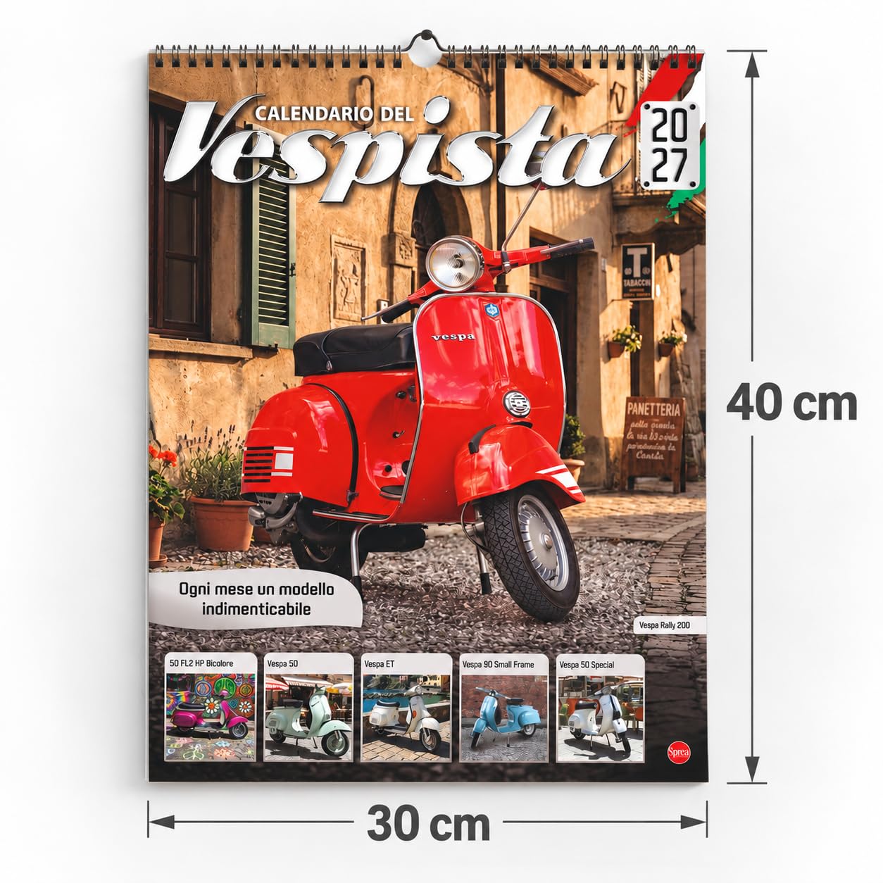 Sprea Officina del Vespista 2027 calendario Vespa parete