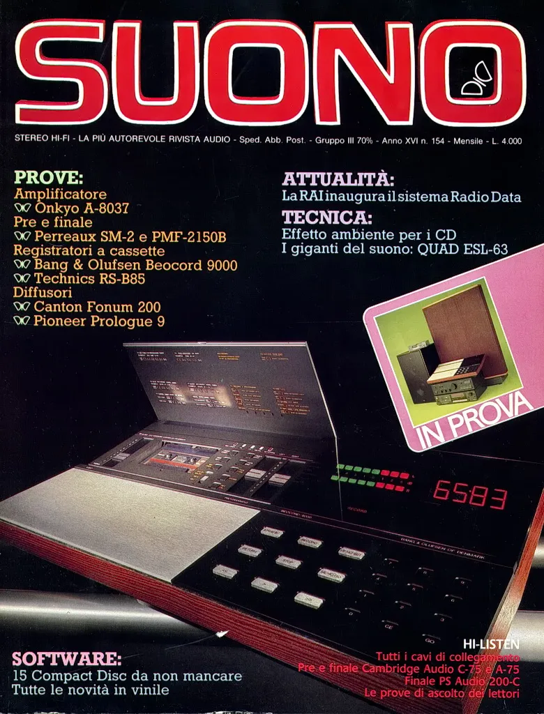 Suono n° 154 rivista numero singolo hi-fi