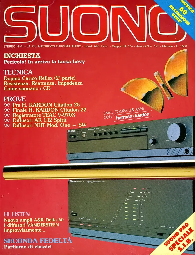Suono n° 191 rivista numero singolo hi-fi