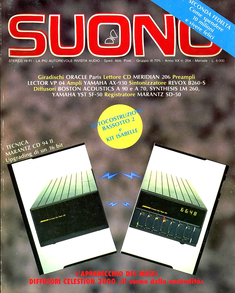Suono n. 204 rivista numero singolo hi-fi