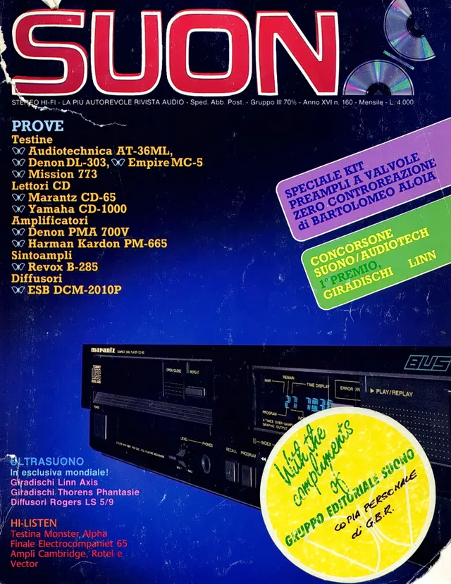 Suono n° 160 rivista numero singolo test hi-fi