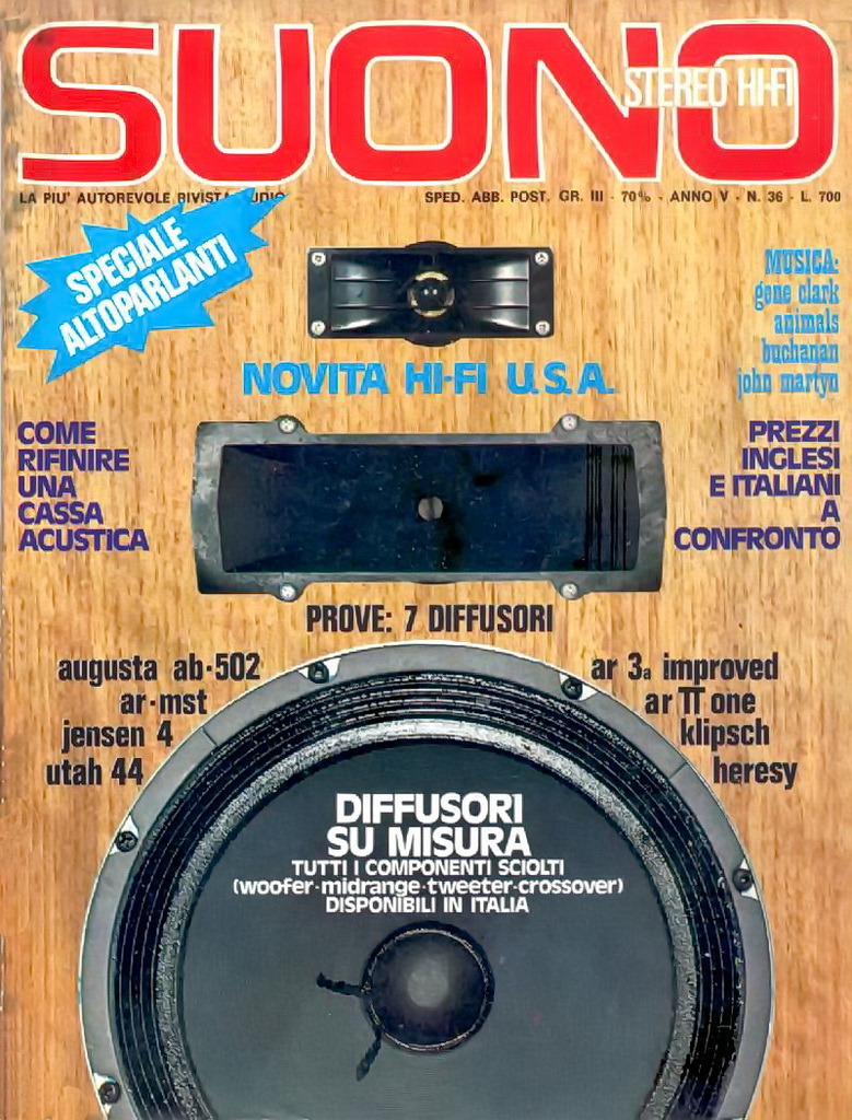 Suono n. 36 rivista numero singolo hi-fi vintage