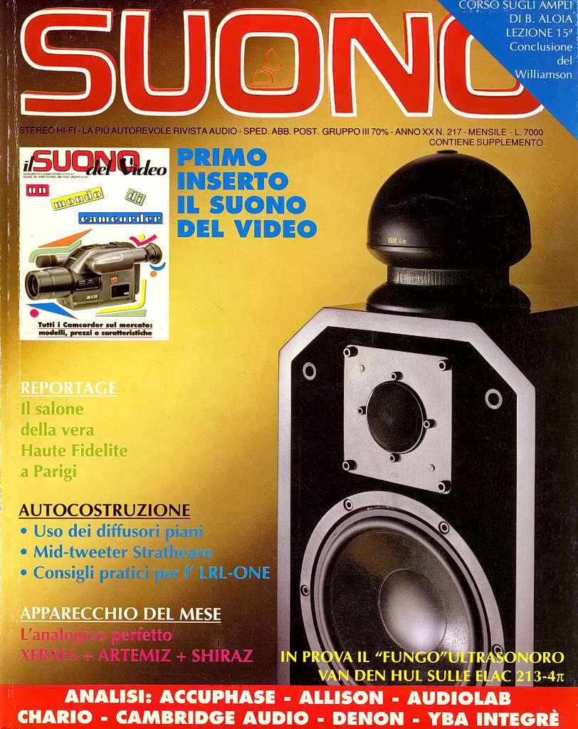 Suono n° 217 rivista numero singolo hi-fi