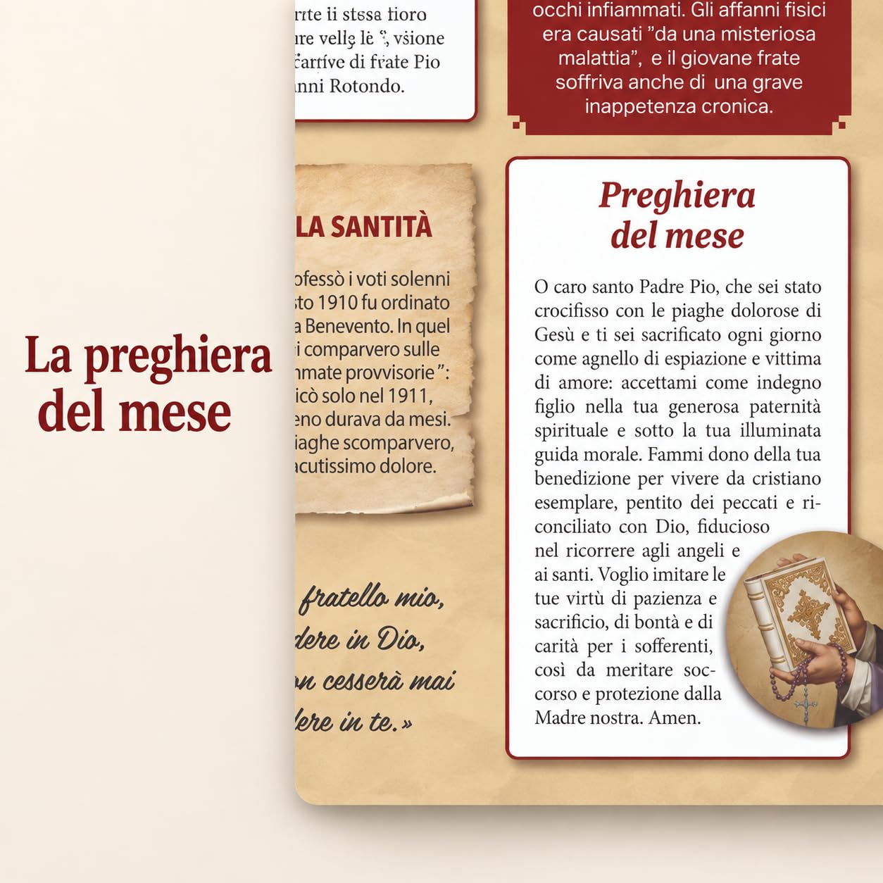 Sprea Padre Pio 2027 calendario con preghiere e citazioni