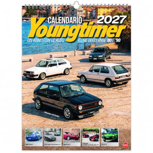 Sprea Calendario Youngtimer 2027 da muro auto anni 80