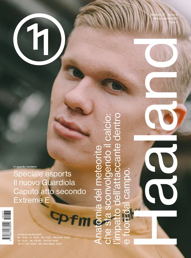 Undici N°37 rivista numero singolo Haaland Inter