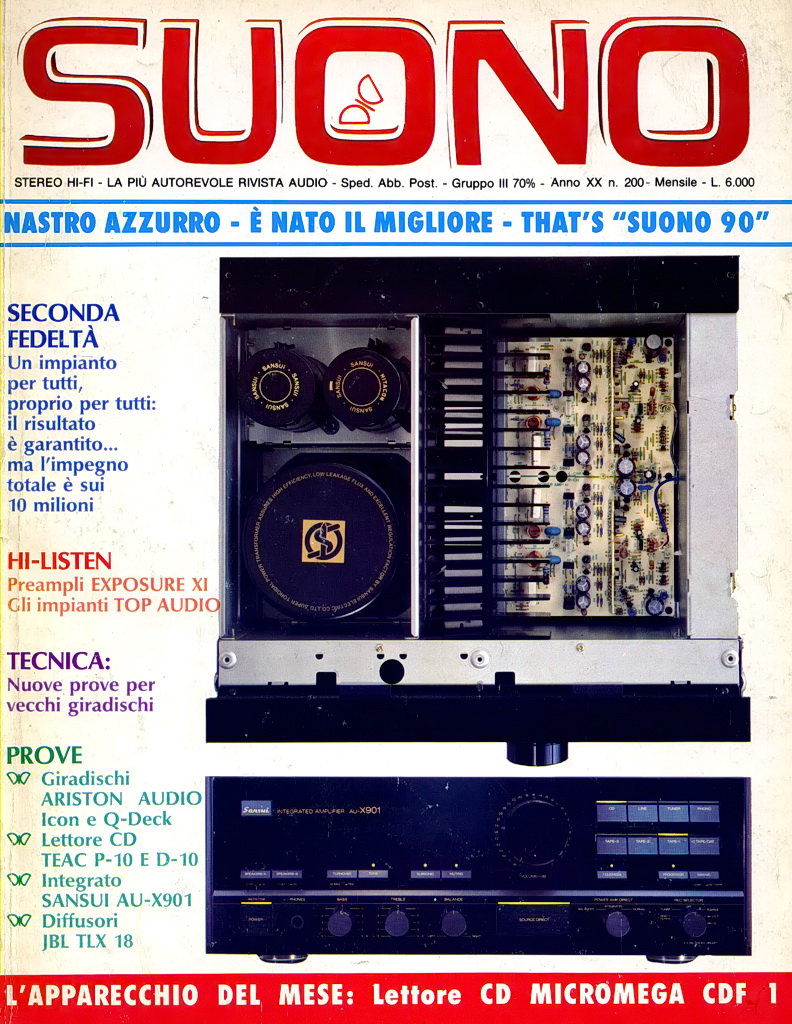 Suono n° 200 rivista numero singolo alta fedeltà