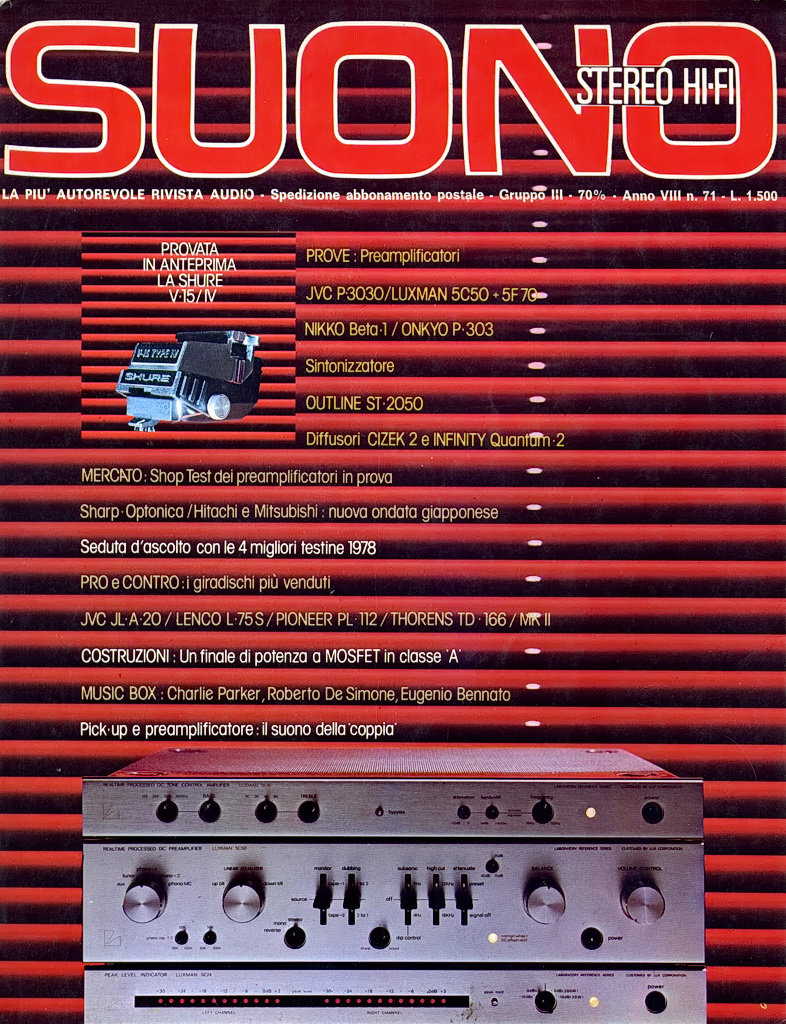 Suono n° 71 rivista numero arretrato preamplificatori