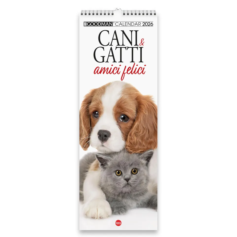 Sprea Cani e Gatti Amici 2026 calendario da parete