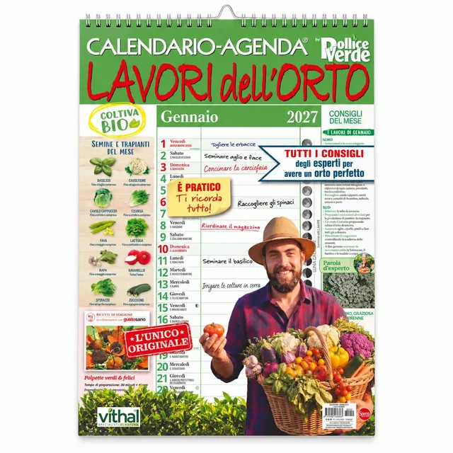 Sprea Lavori dell'Orto 2027 calendario agenda da parete