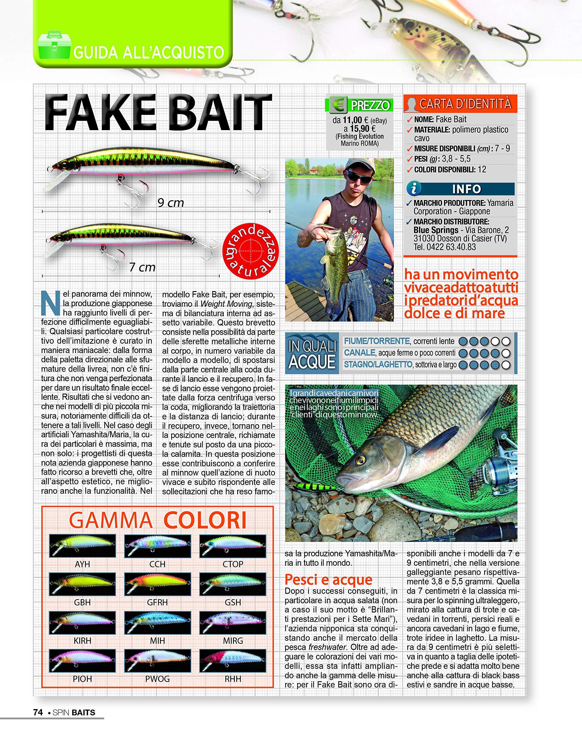 Sprea Speciali SpinBaits rivista numero singolo pesca