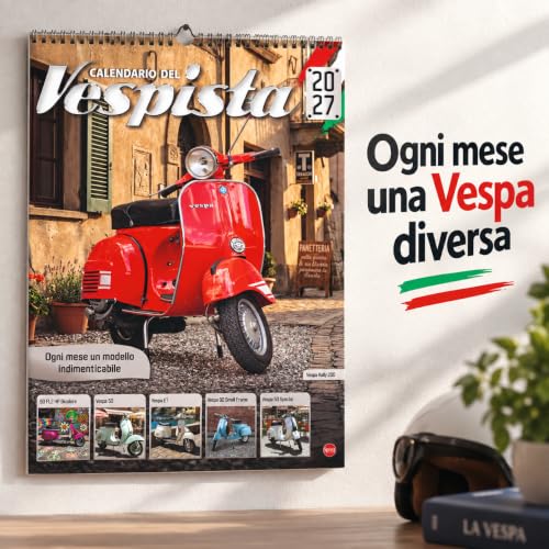 Sprea Officina del Vespista 2027 calendario Vespa parete
