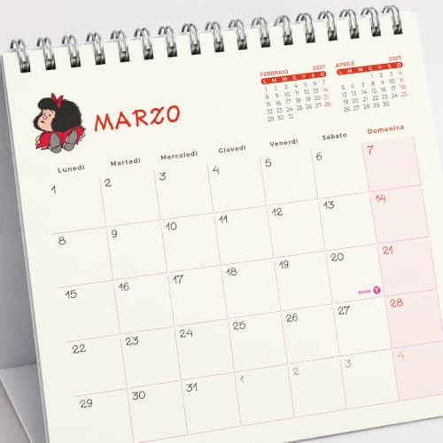 Sprea Mafalda Calendario tavolo 2027 fumetto Quino