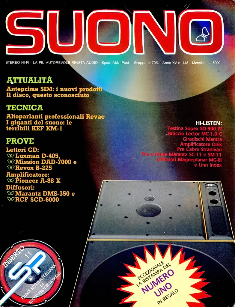 Suono n. 148 rivista hi-fi numero arretrato cartaceo