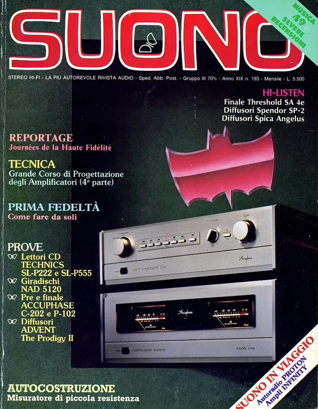 Suono n° 193 rivista numero singolo vintage hi-fi