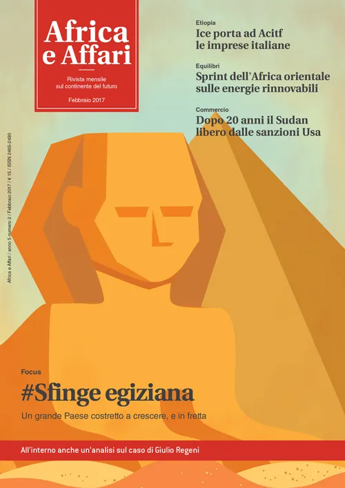 Africa Affari febbraio 2017 Sfinge egiziana rivista digitale numero singolo