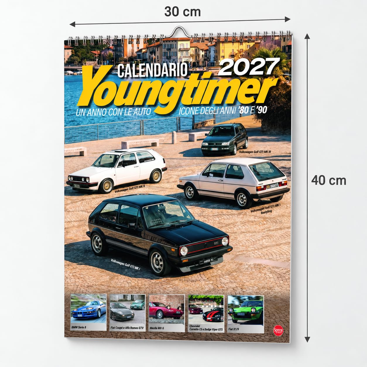 Sprea Calendario Youngtimer 2027 da muro auto anni 80
