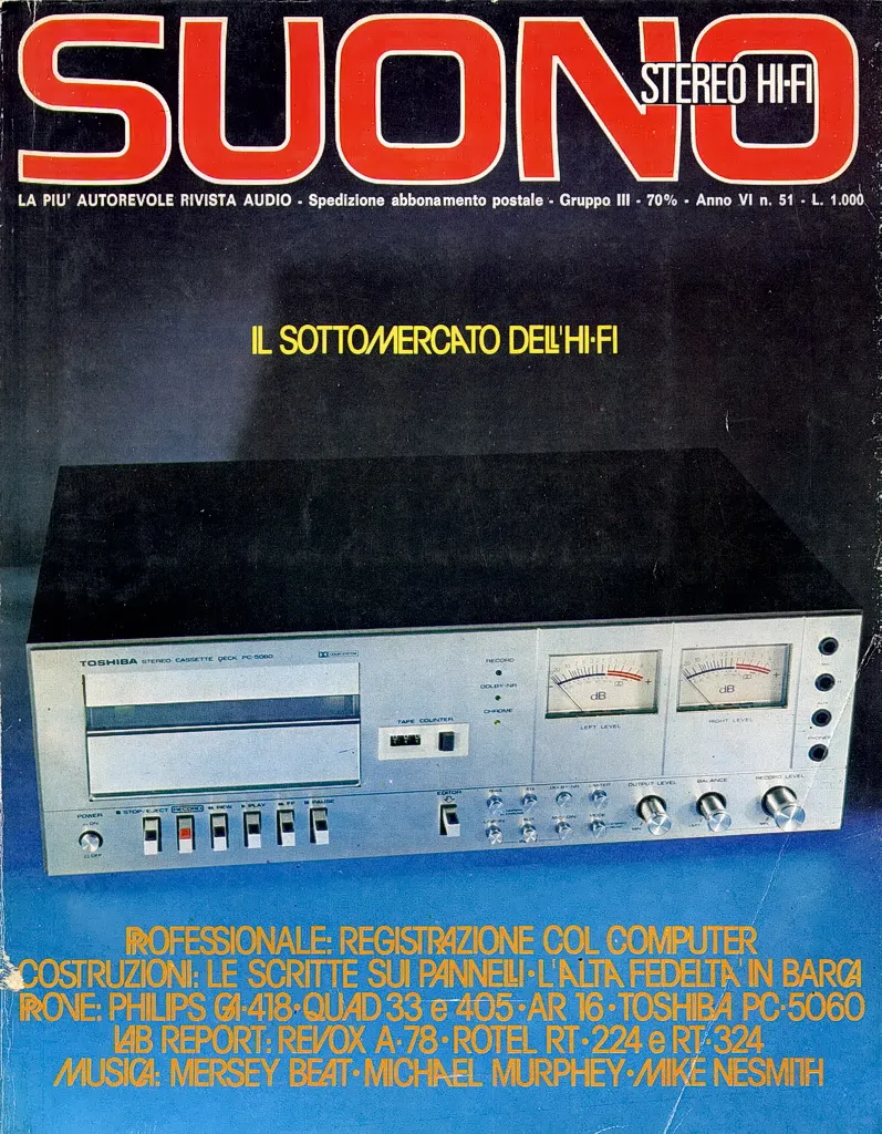 Suono n° 51 rivista numero singolo vintage