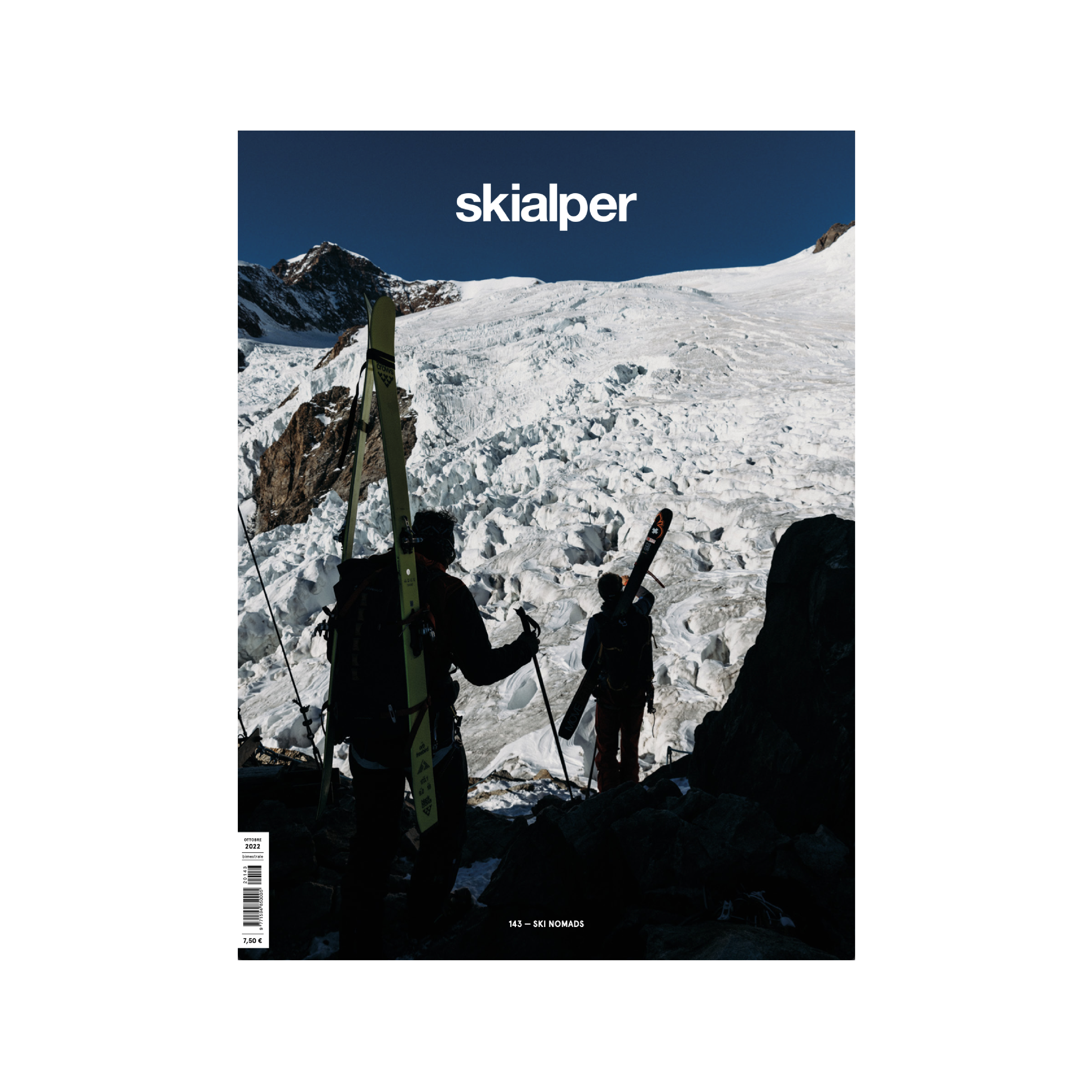 Skialper n.143 rivista numero singolo nomadi dello sci