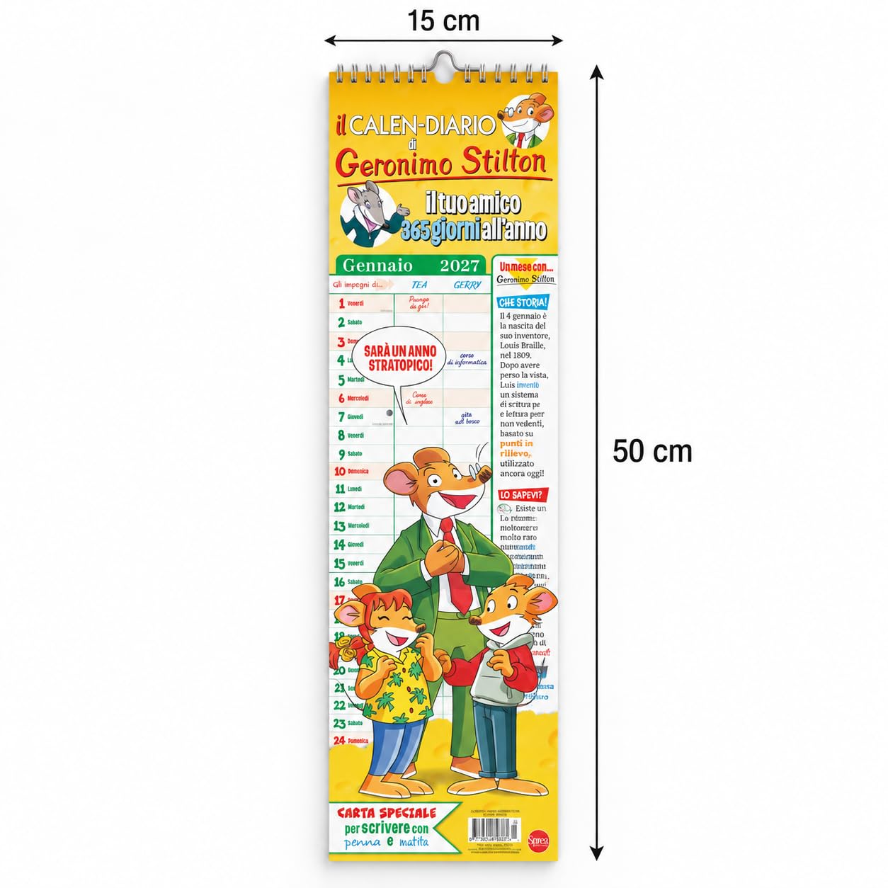 Geronimo Stilton Calendario-Agenda 2027 calendario bambini