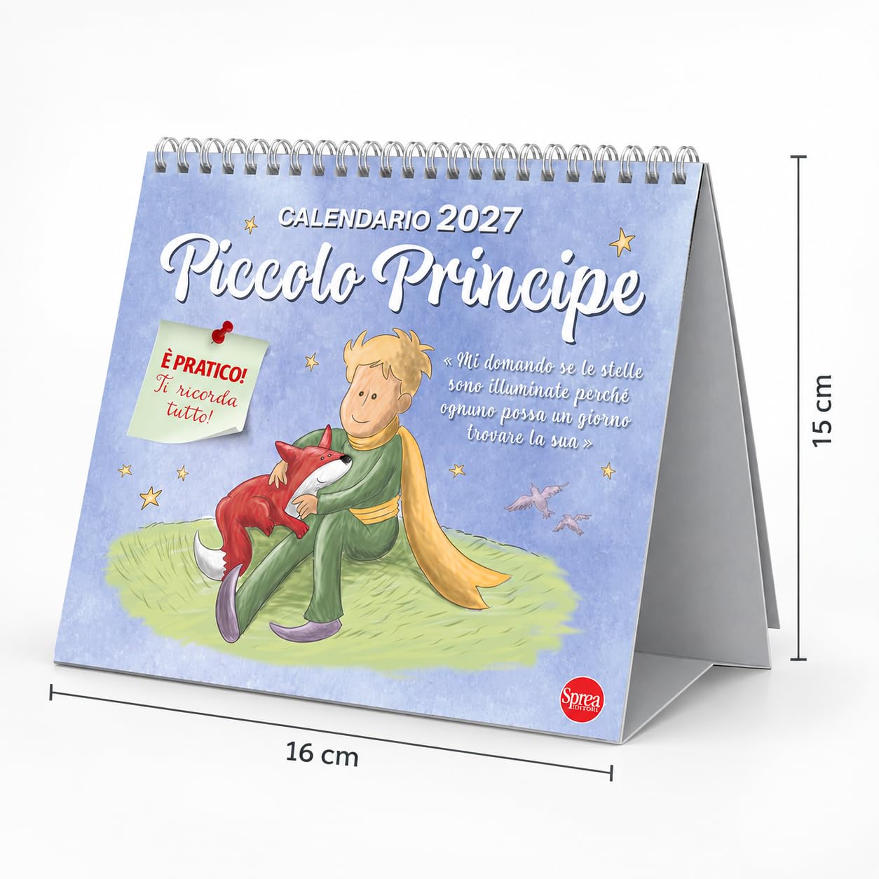 Sprea Piccolo Principe 2027 calendario da tavolo citazioni