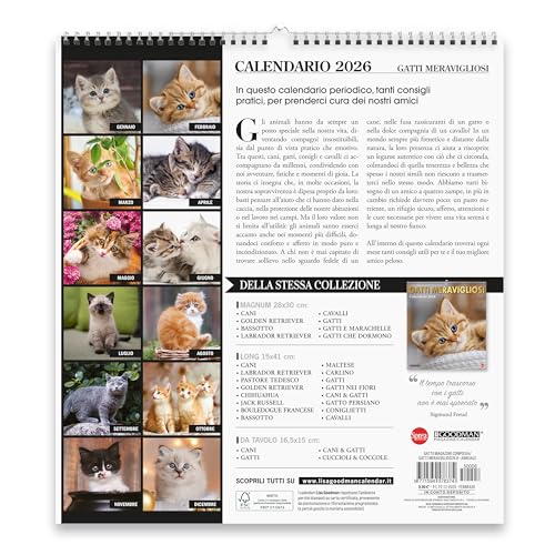 Sprea Gatti Meravigliosi Magnum 2026 calendario parete