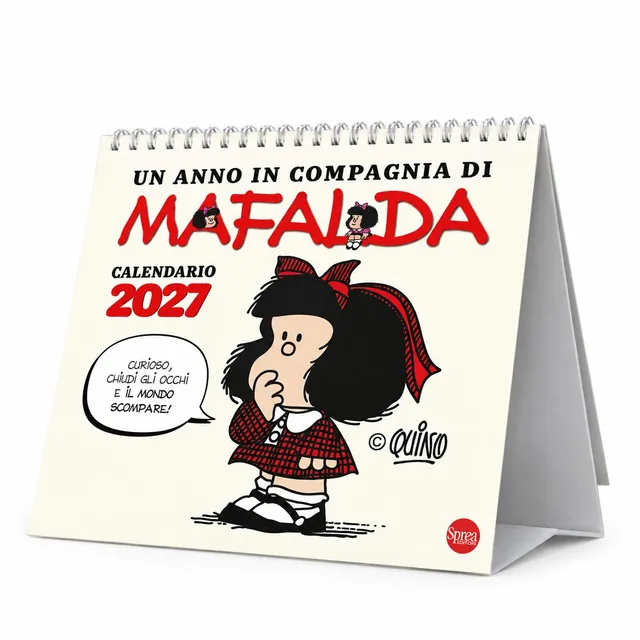 Sprea Mafalda Calendario tavolo 2027 fumetto Quino