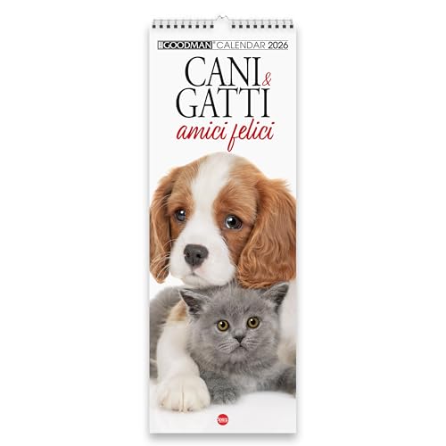 Sprea Cani e Gatti Amici 2026 calendario da parete