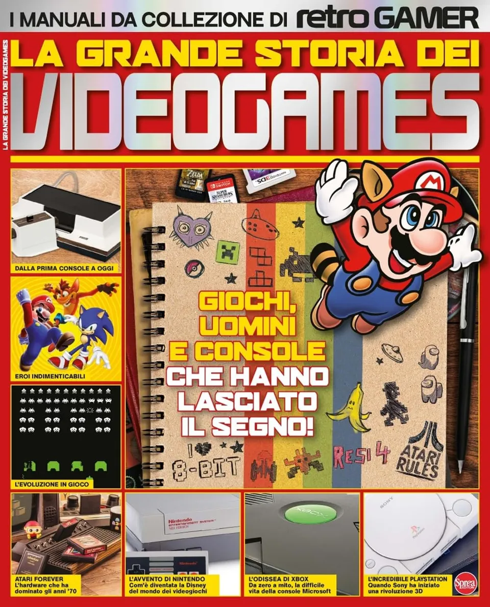 Sprea Retro Gamer La grande storia dei videogames libro collezione