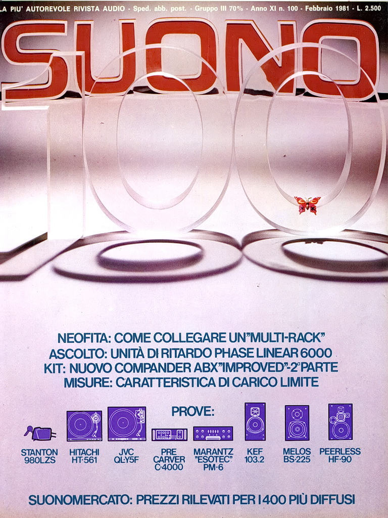 Suono n° 100 rivista numero singolo cartaceo prove hifi