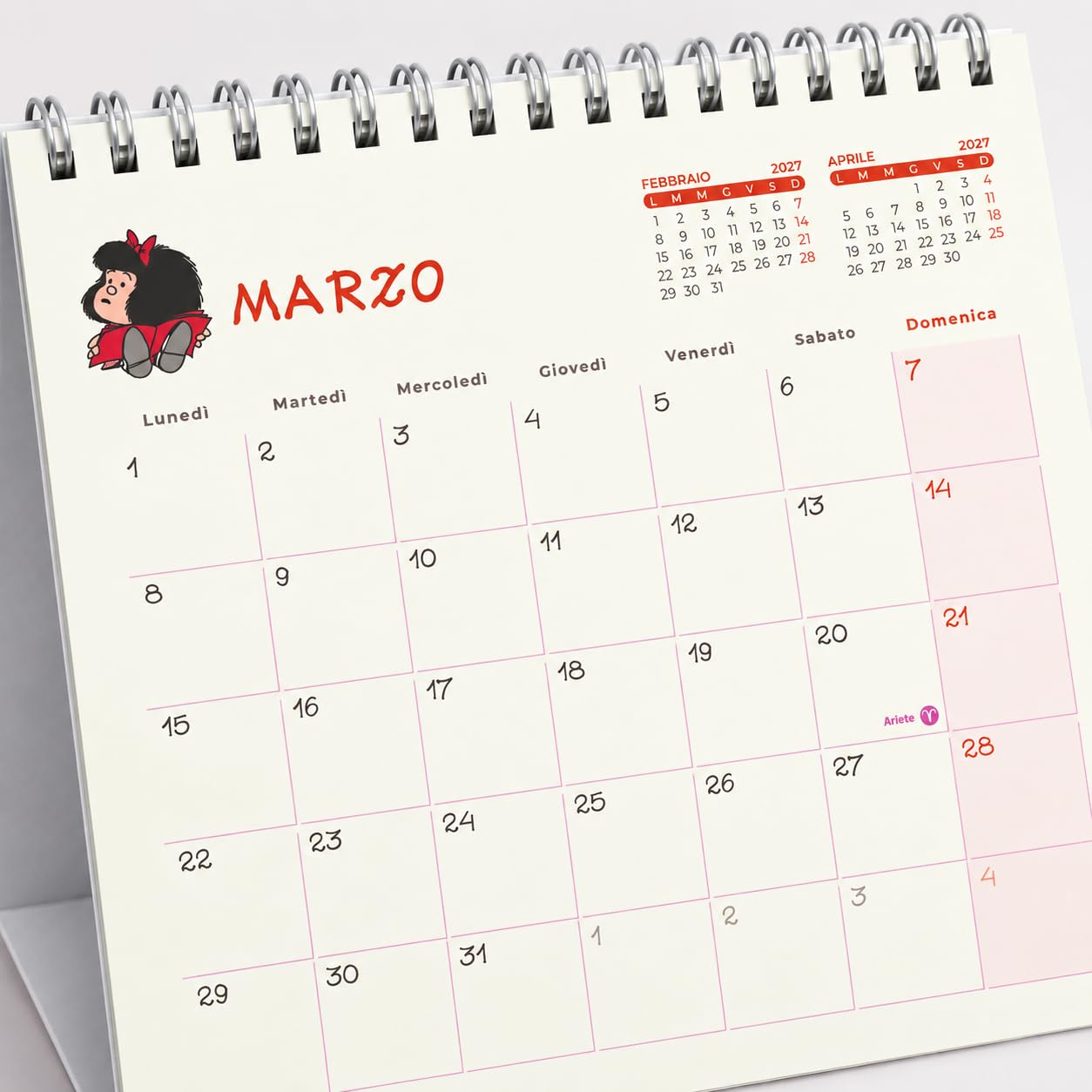 Sprea Mafalda Calendario tavolo 2027 fumetto Quino