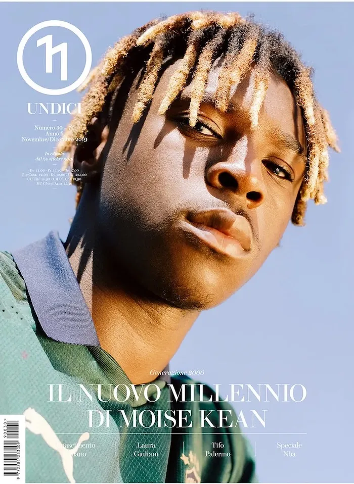 Undici n°30 rivista numero singolo Moise Kean NBA