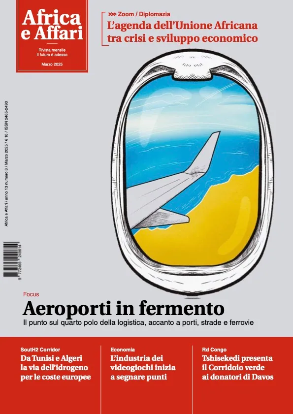 Africa e Affari marzo 2025 rivista numero singolo digitale Aeroporti